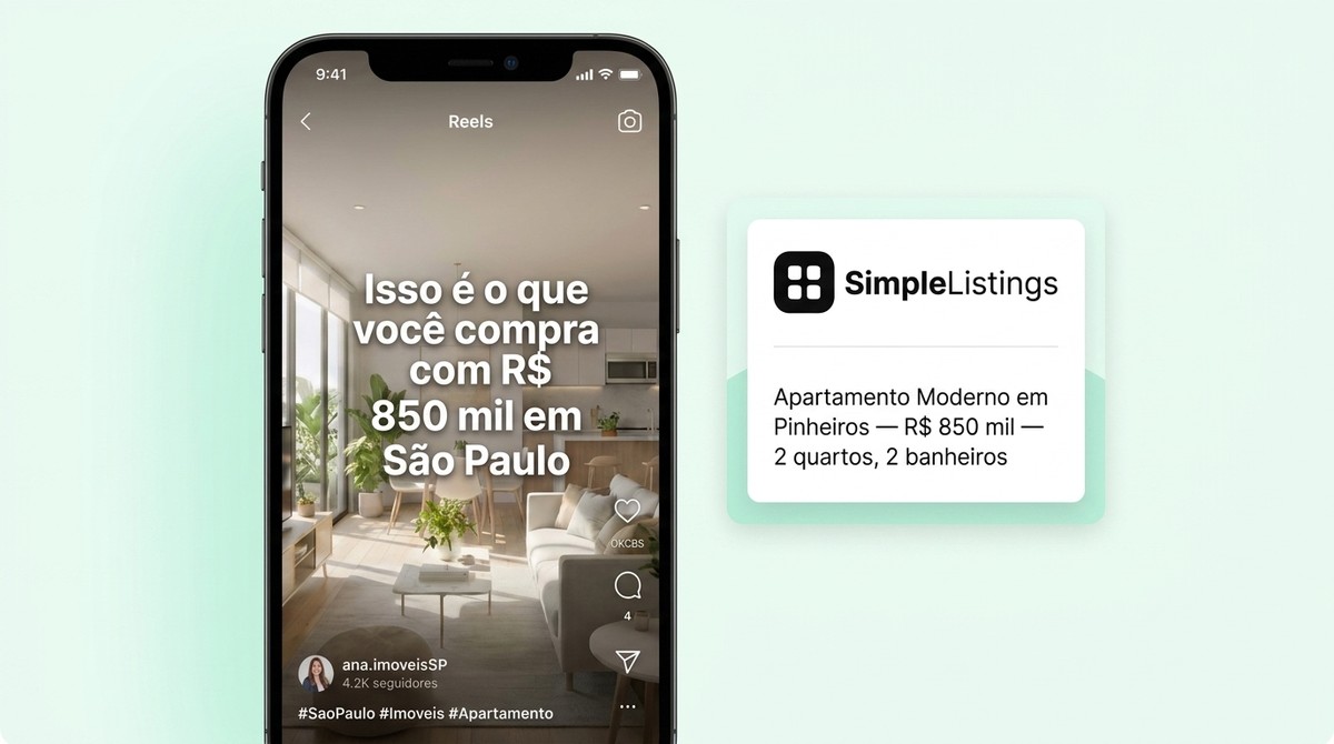 25 hooks para Reels e TikTok de corretores de imóveis em 2026