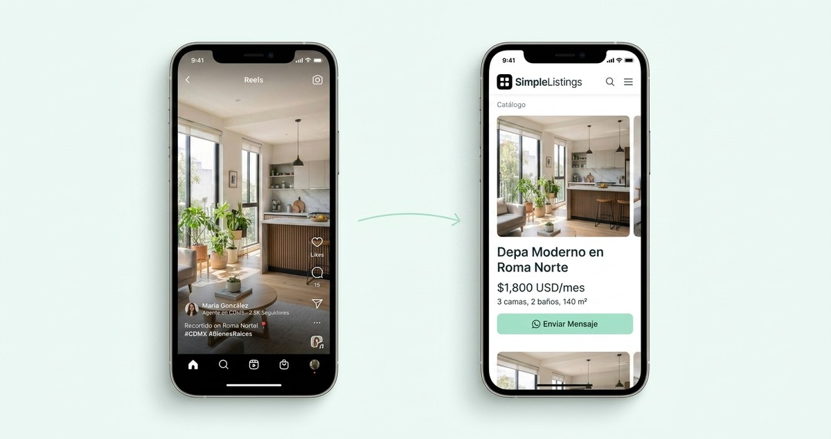 25 ideas de publicaciones para Instagram y TikTok para agentes inmobiliarios en 2026