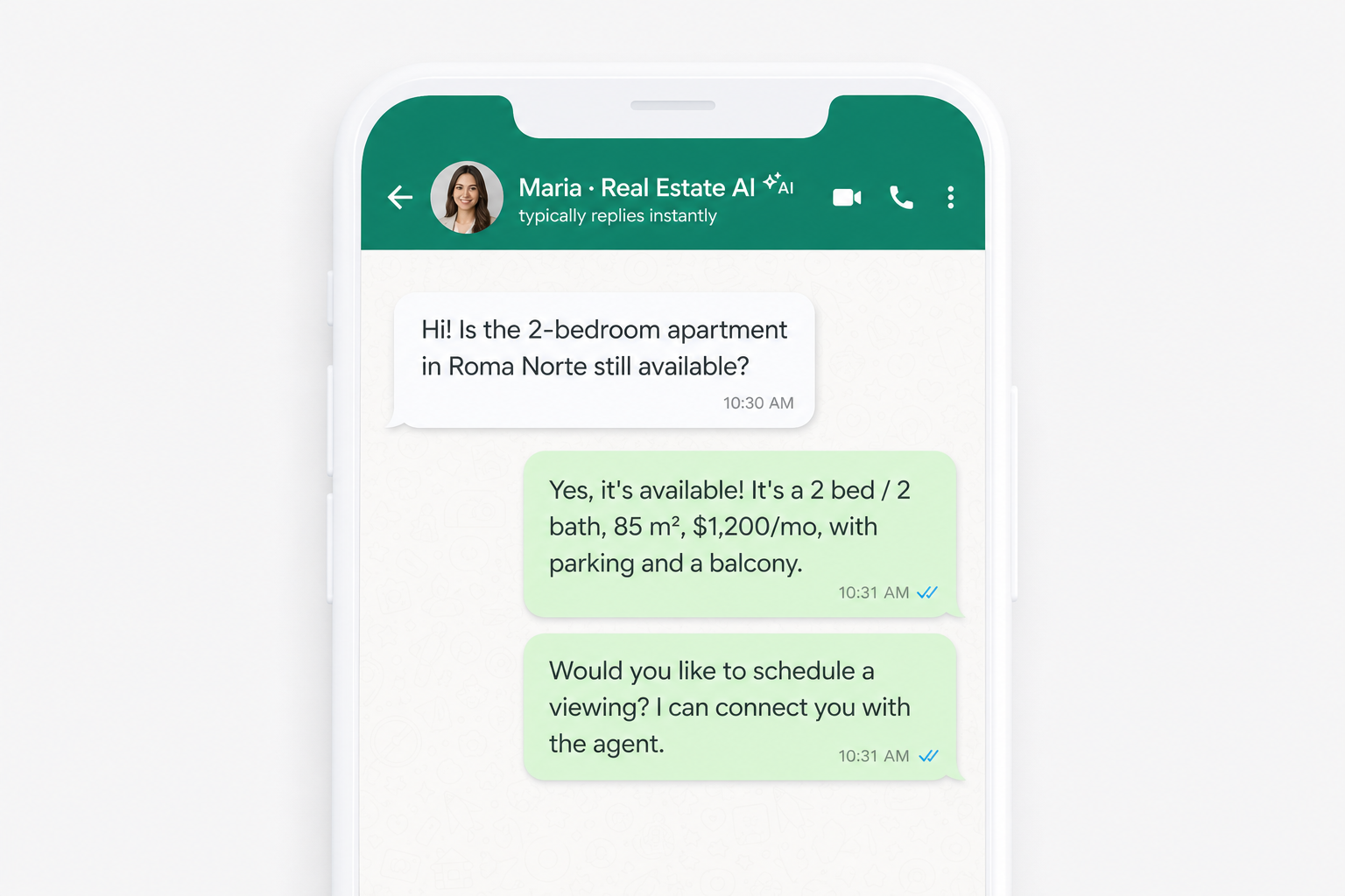 AI WhatsApp agent: responds, qualifies, and hands off when needed