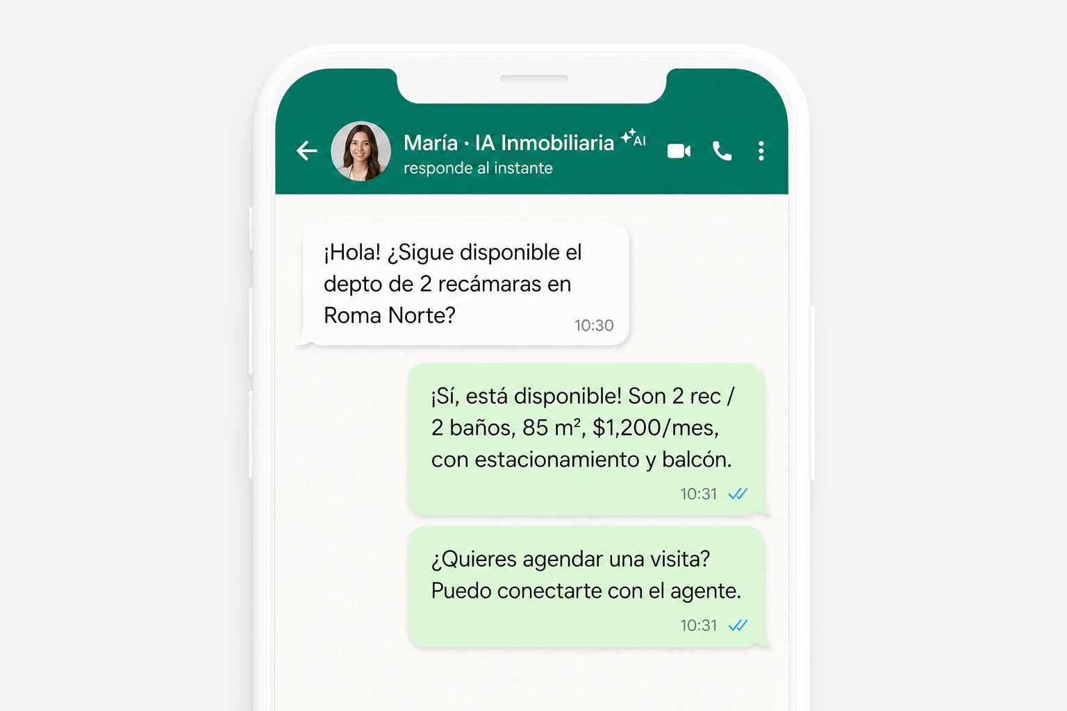 Agente de IA para WhatsApp: responde, califica y te pasa el chat cuando hace falta