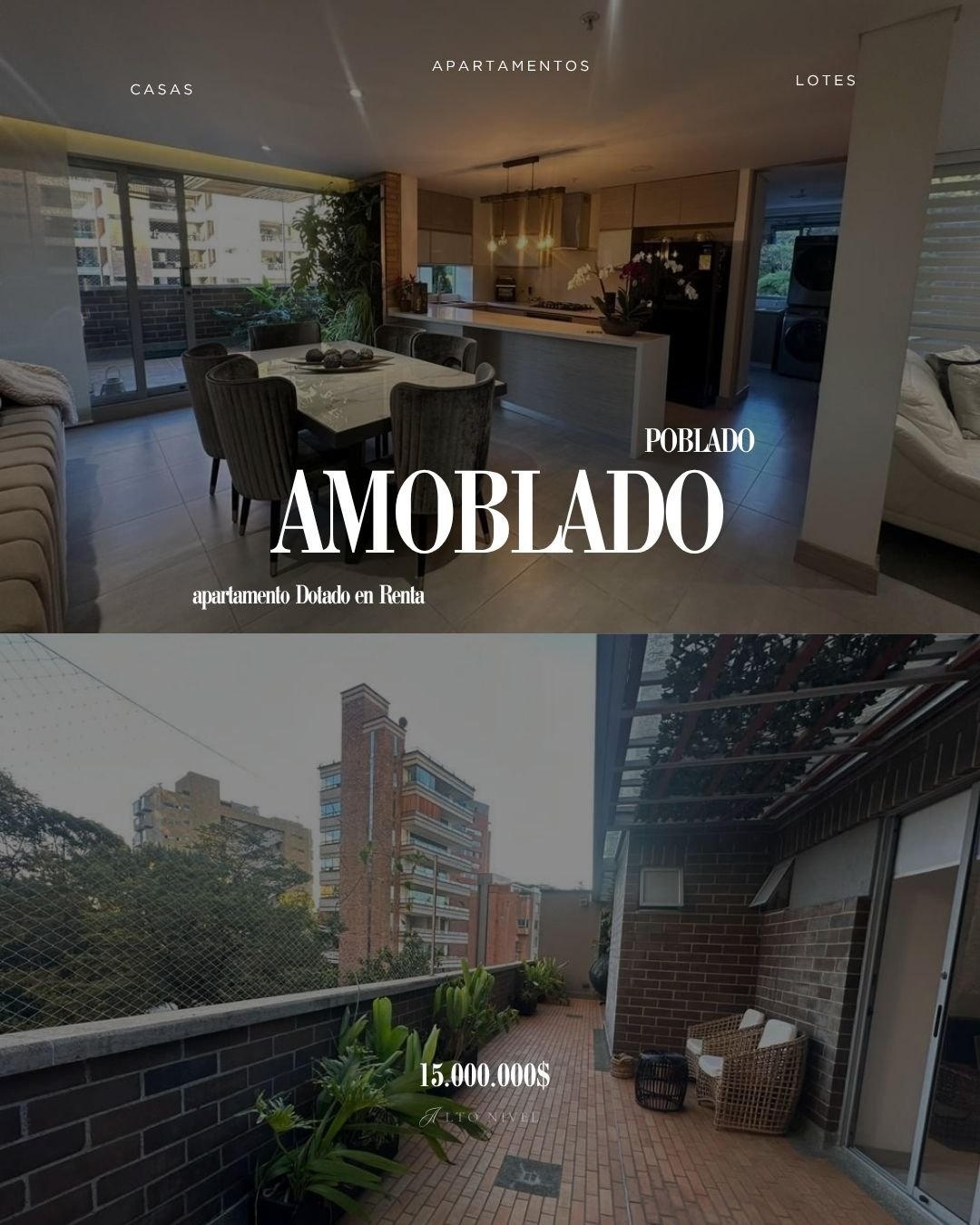 Se renta amplio apartamento amoblado con 2 Grandes terrazas  - Image 1