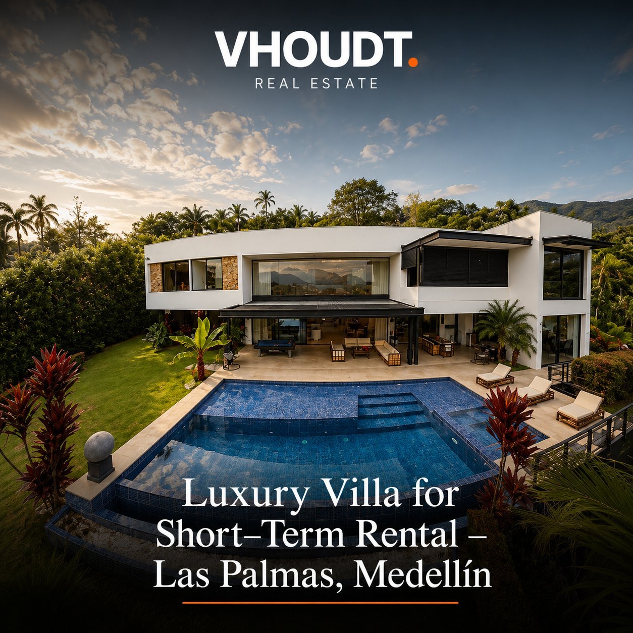 Luxury Villa for Short-Term Rental – Las Palmas, Medellín