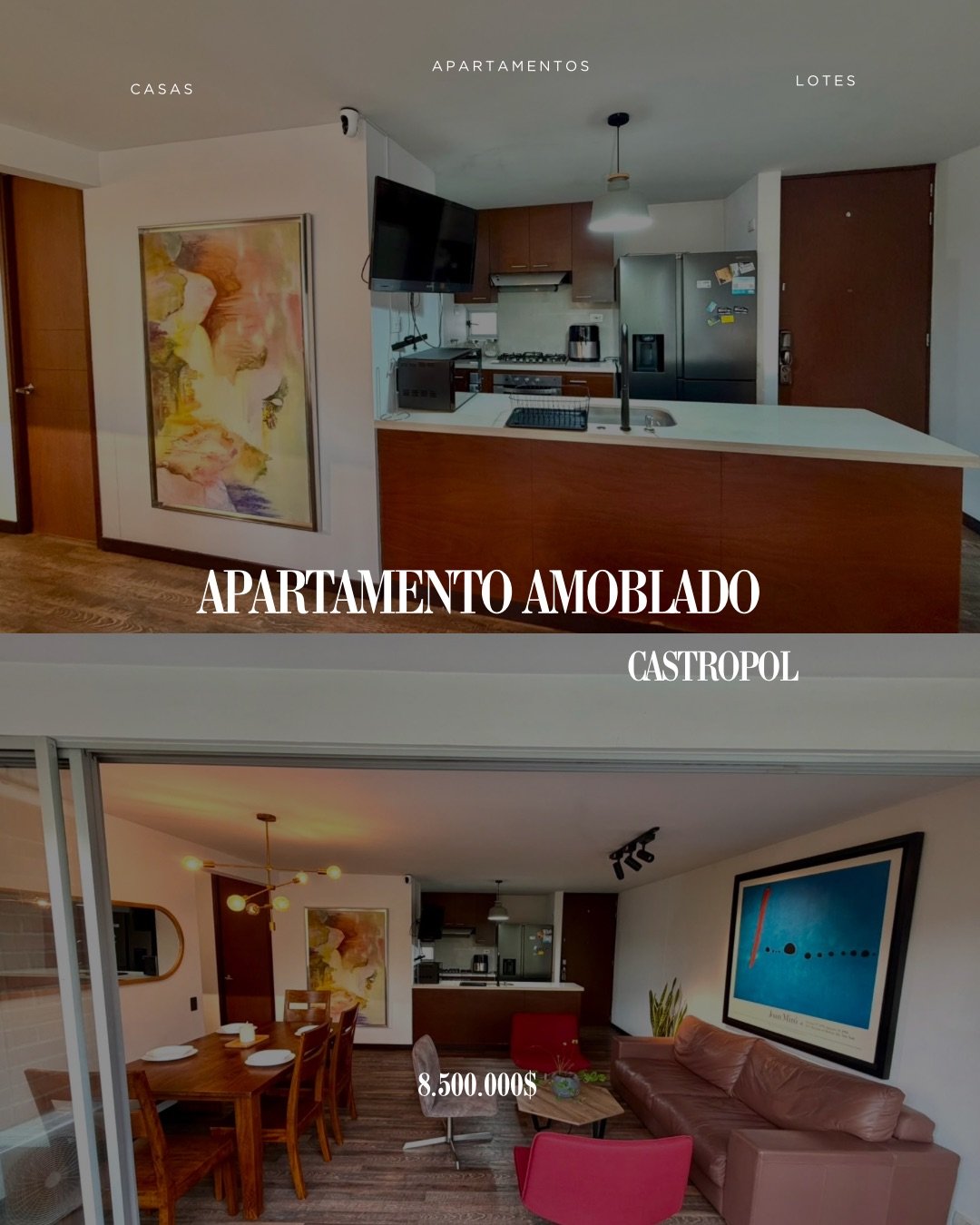 Apartamento en Renta  amoblado en el sector de Castropol  — 1