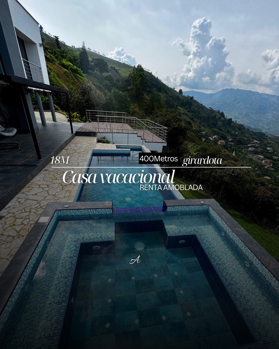 Exclusiva casa vacacional en Girardota en Renta amoblada por noches y meses  — 1