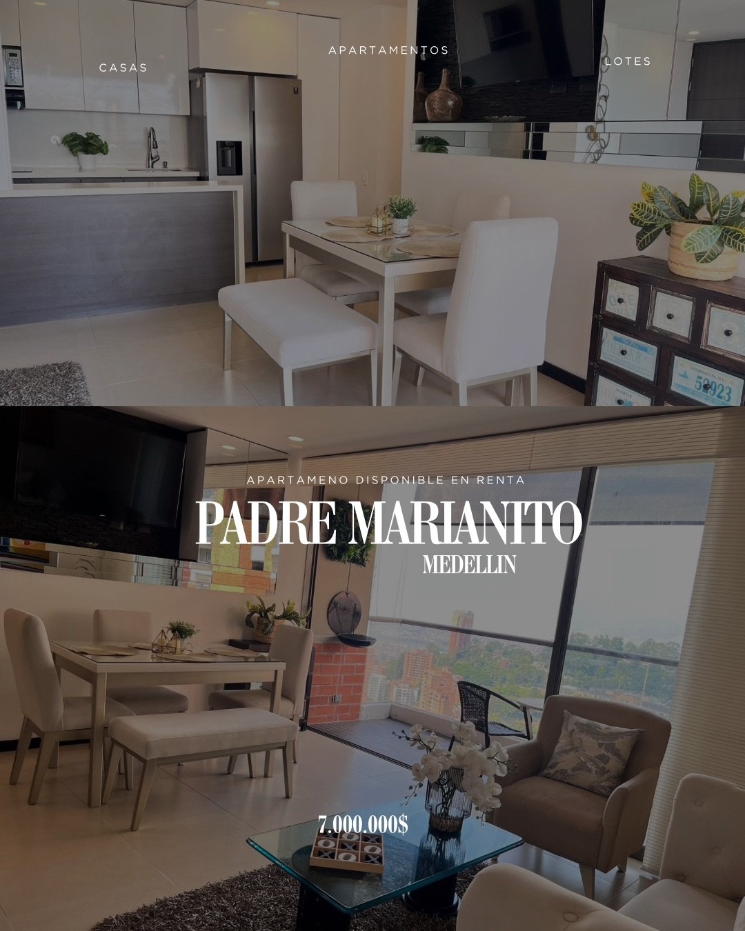 Apartamento en Renta completamente dotado en el sector del poblado (padre Marianito) — 1