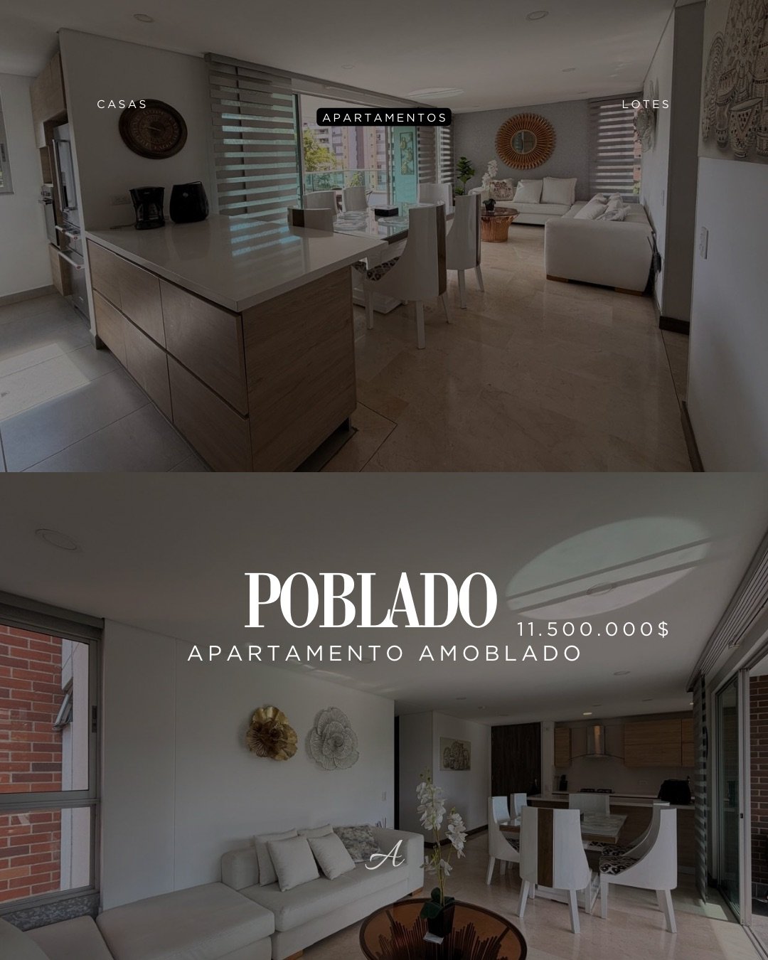 Gran Apartamento ubicado en milla de oro disponible en Renta amoblada  — 1