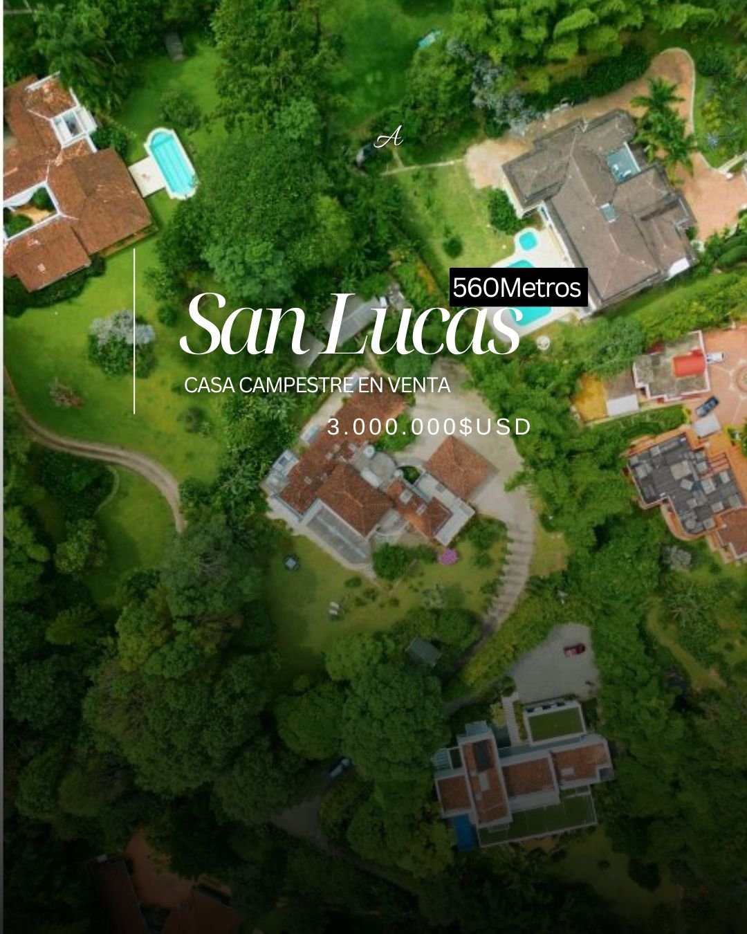 Exclusiva casa campestre en venta en el corazón del poblado  — 1