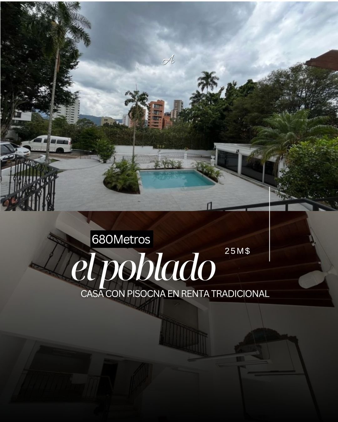 Exclusiva Casa independice en Renta Tradicional en el poblado — 1