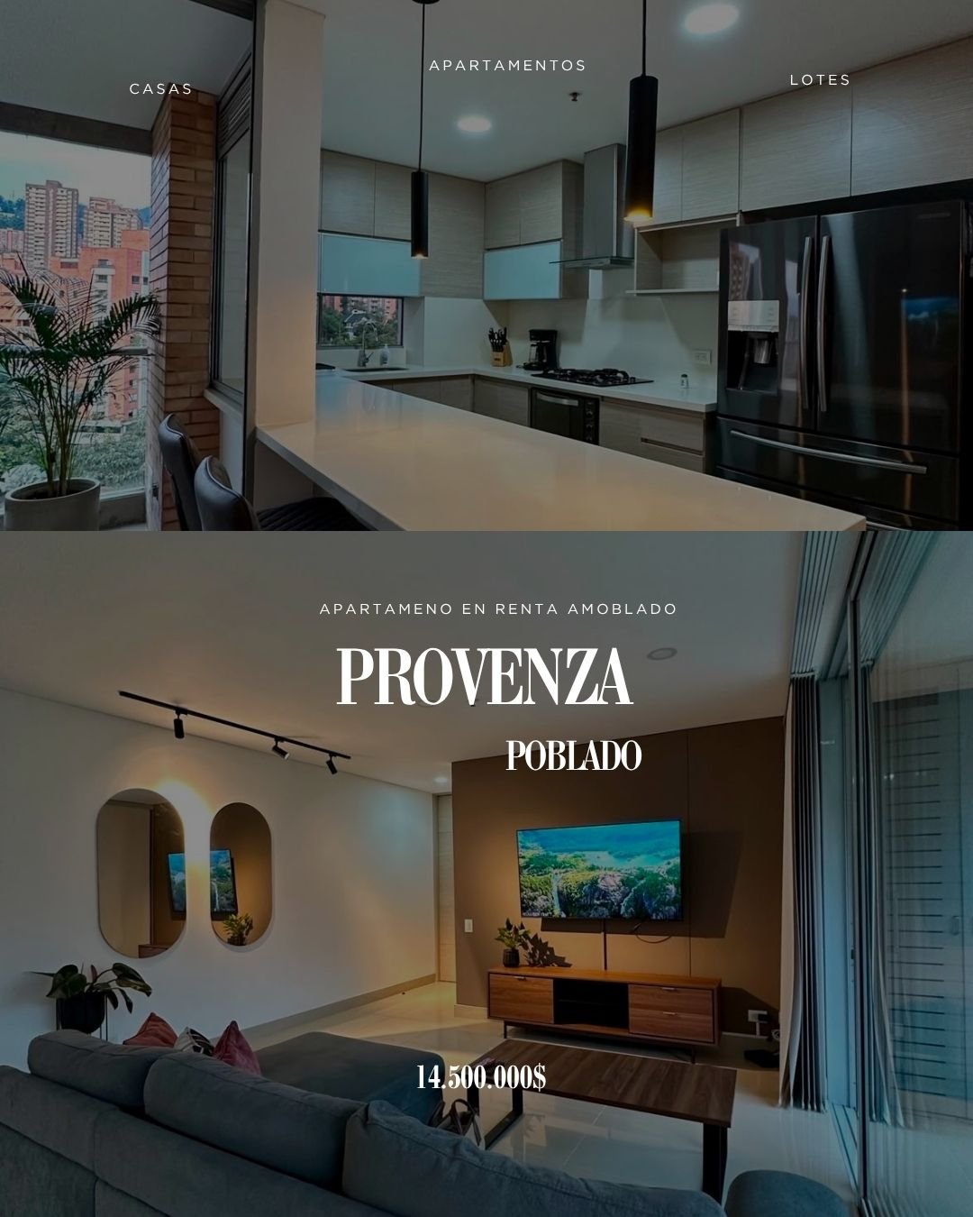 Apartamento en Renta completamente dotado en el sector del poblado  — 1