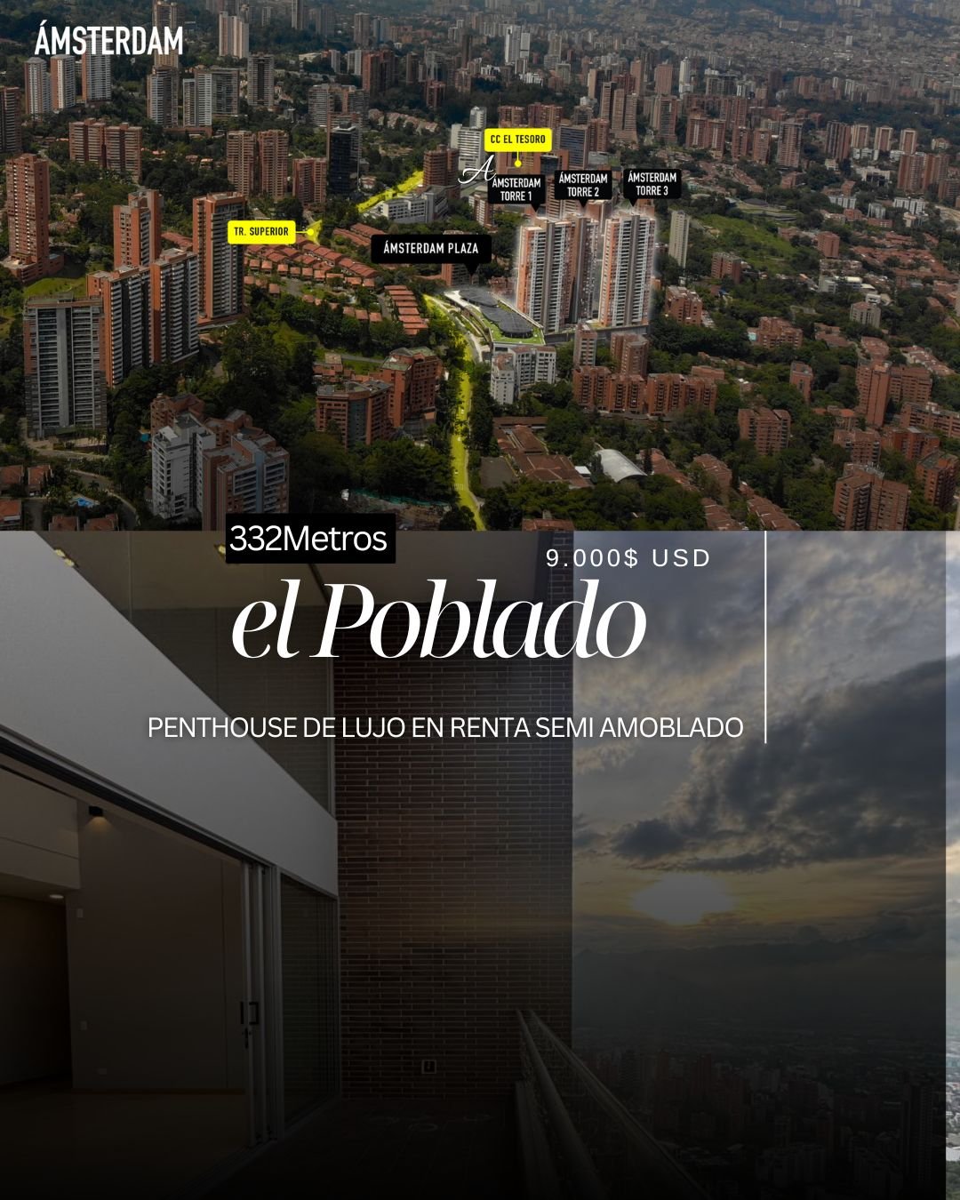 Exclusivo Penthouse con Vista panorámica a Medellín  — 1