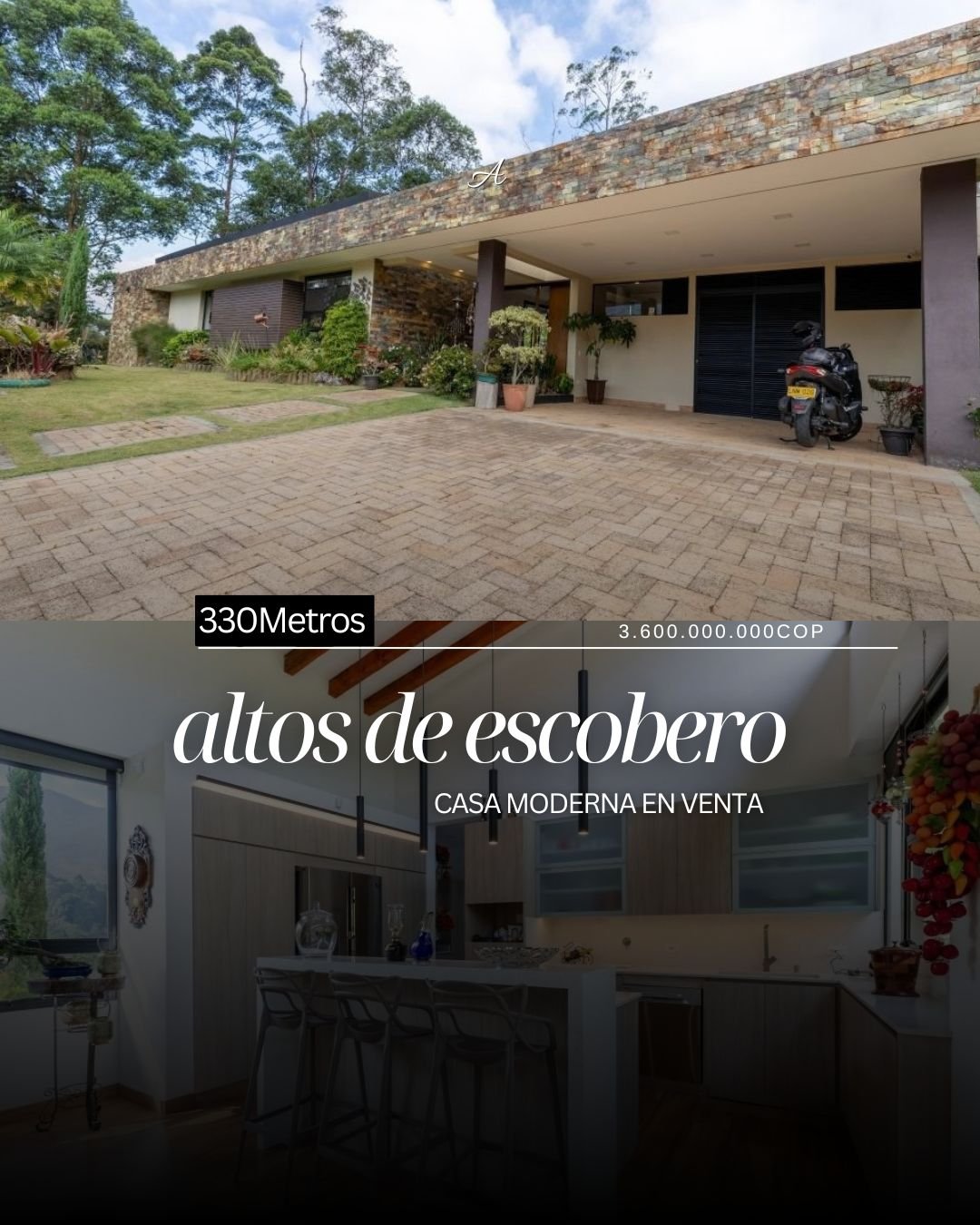 Exclusiva casa campestre de un solo nivel en venta en el escobero  — 1