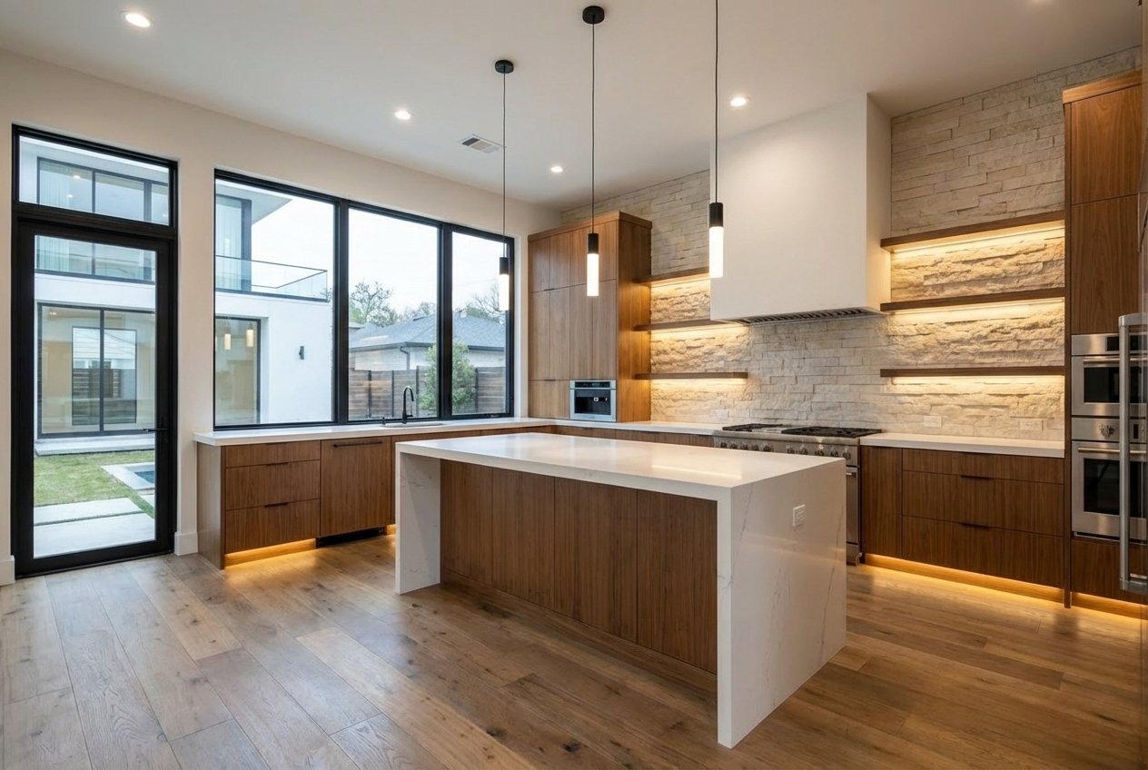 Cocina Moderna con Luz Natural