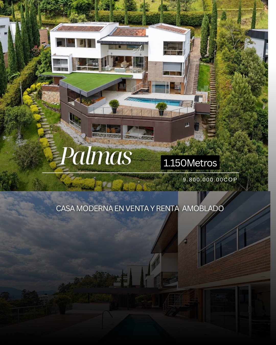 Exclusiva Casa Campestre en las palmas en renta y venta  — 1
