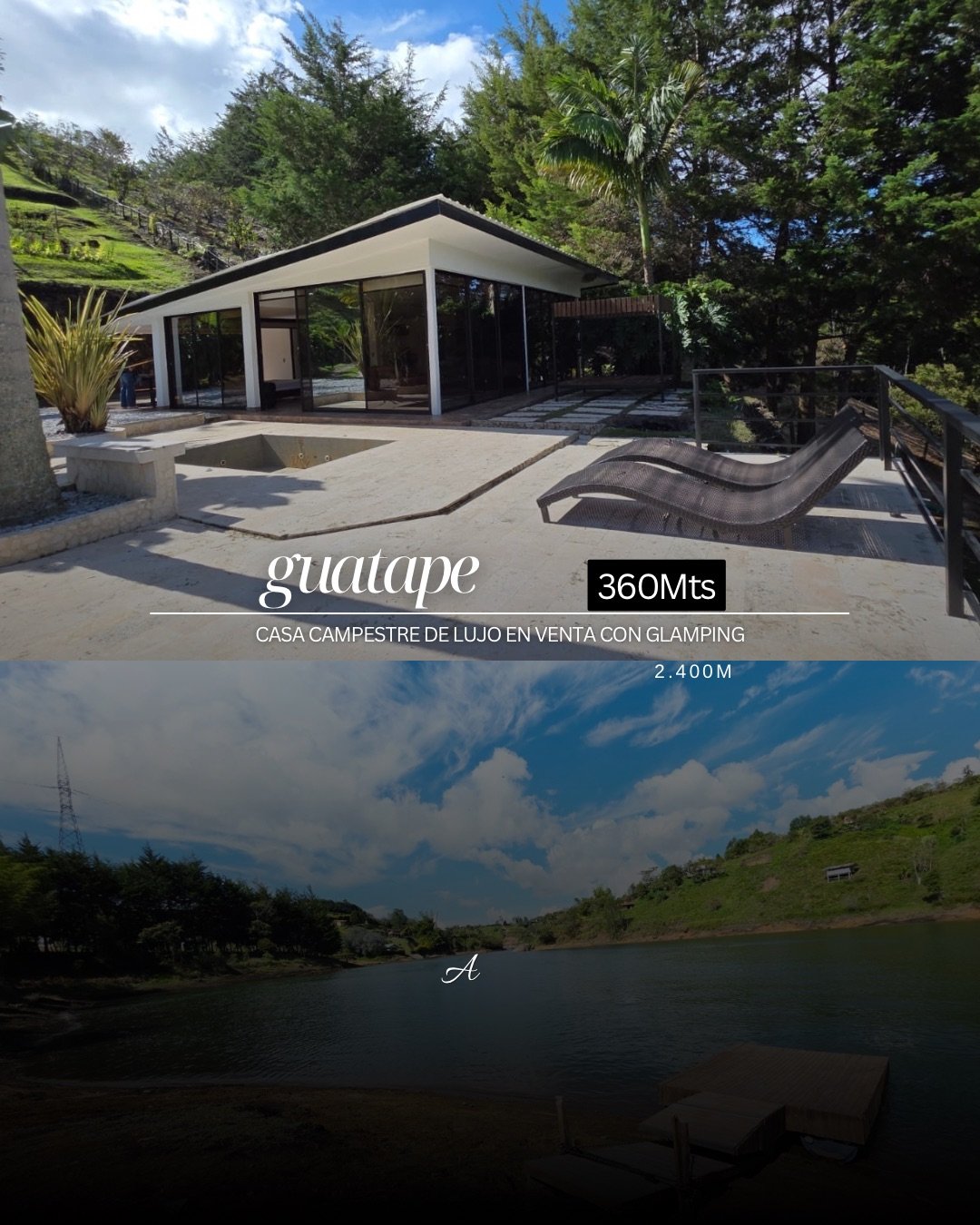 Gran glamping en venta en Guatape  — 1