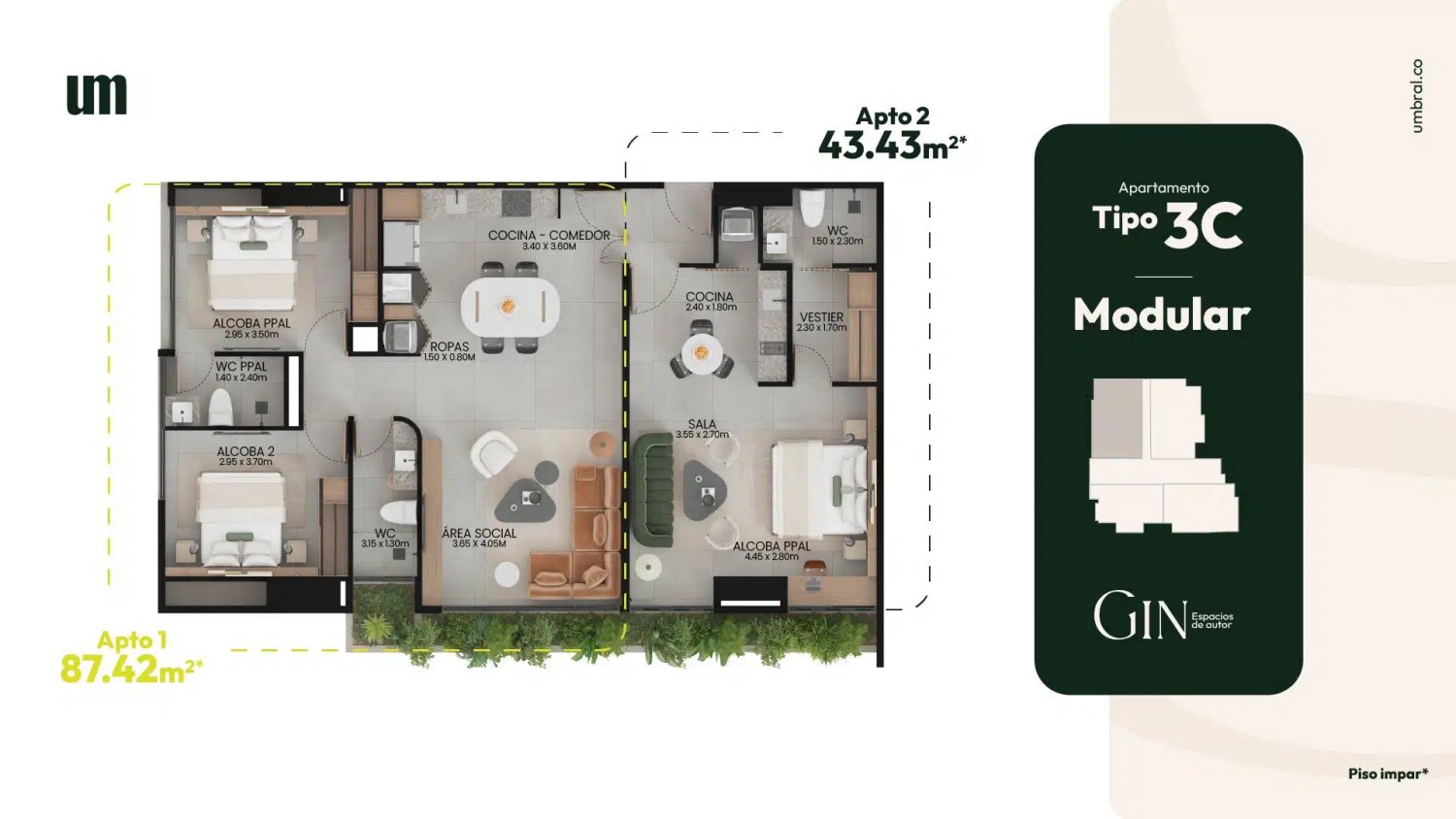 mede Gin Proyecto sobre planos  - Image 4