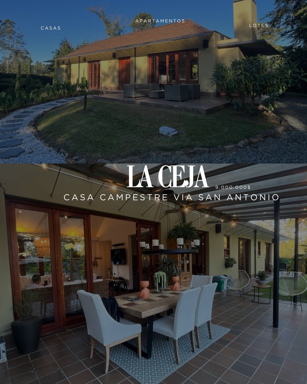 Hermosa Casa Campestre amoblada , rodeada de naturaleza en la ceja  — 1