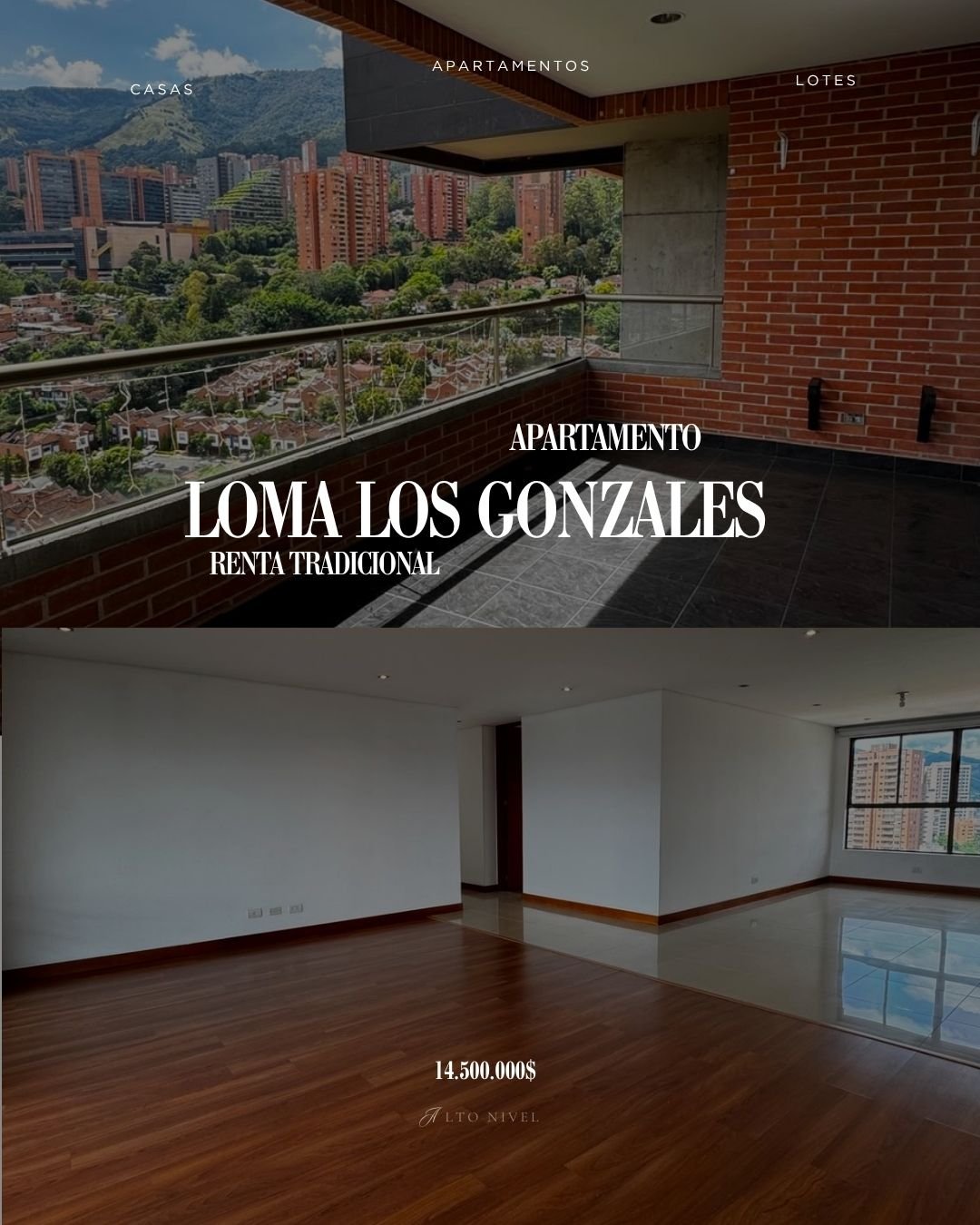Amplio Apartamento con vista a Medellín en Renta Tradicional  - Image 1