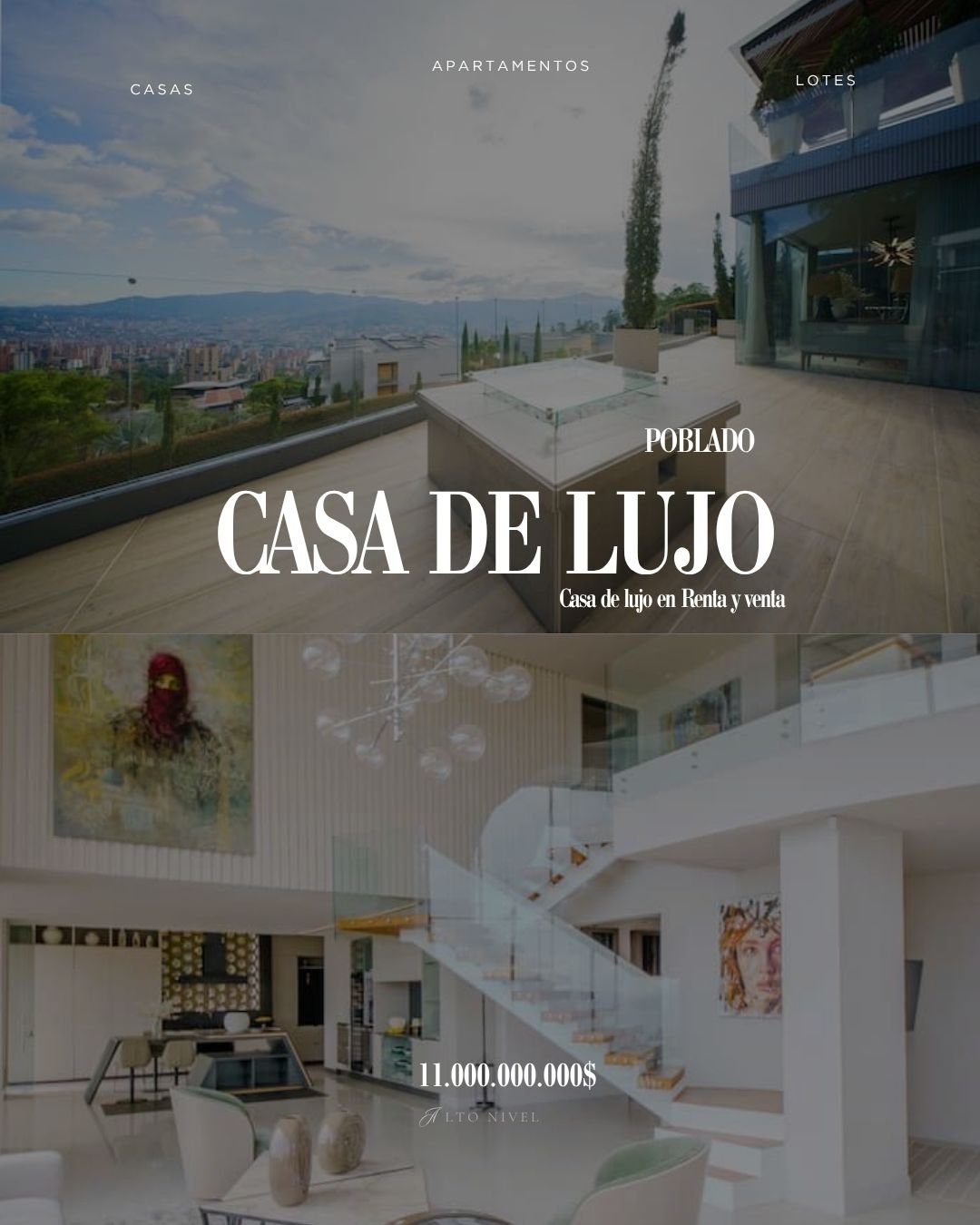 Hermosa casa de alujo en Venta en la zona más exclusiva del poblado 