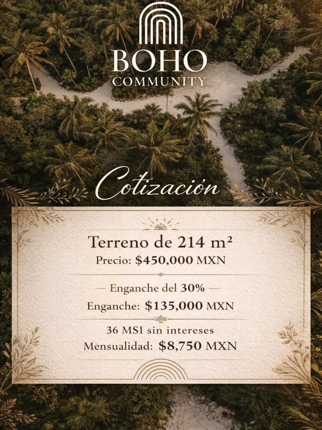 Lote en Chemuyil con financiamiento - Image 1