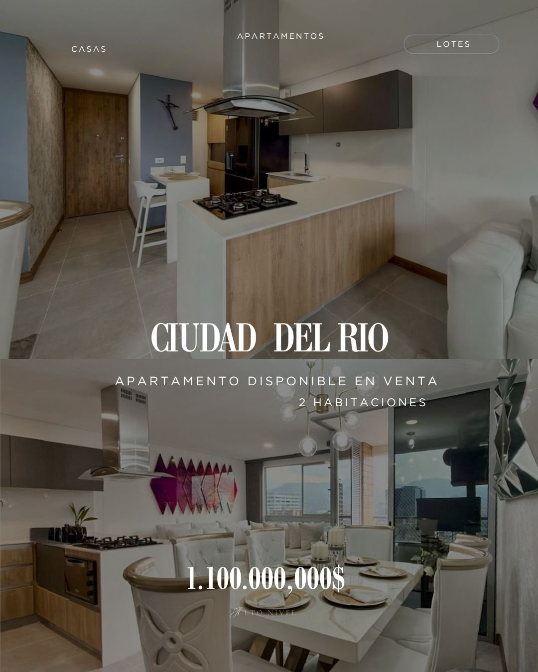 Venta De moderno apartamento en Ciudad Del Rio Medellin - Image 1