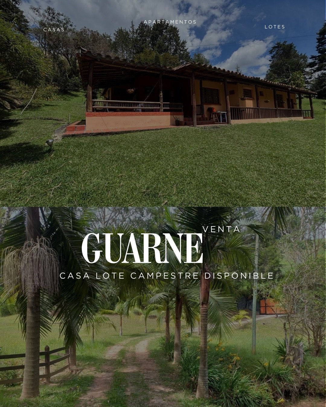 Casa lote disponible en venta en Guarne  con 3 cabañas  — 1