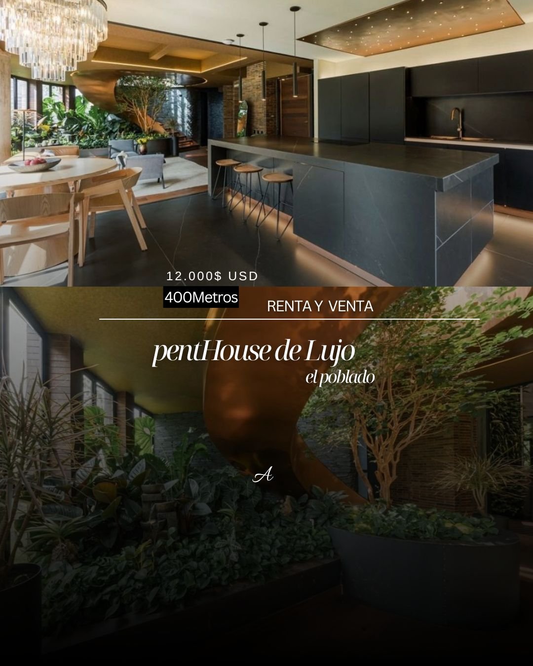 Exclusivo penthouse en Venta y Renta amoblado en el poblado  — 1